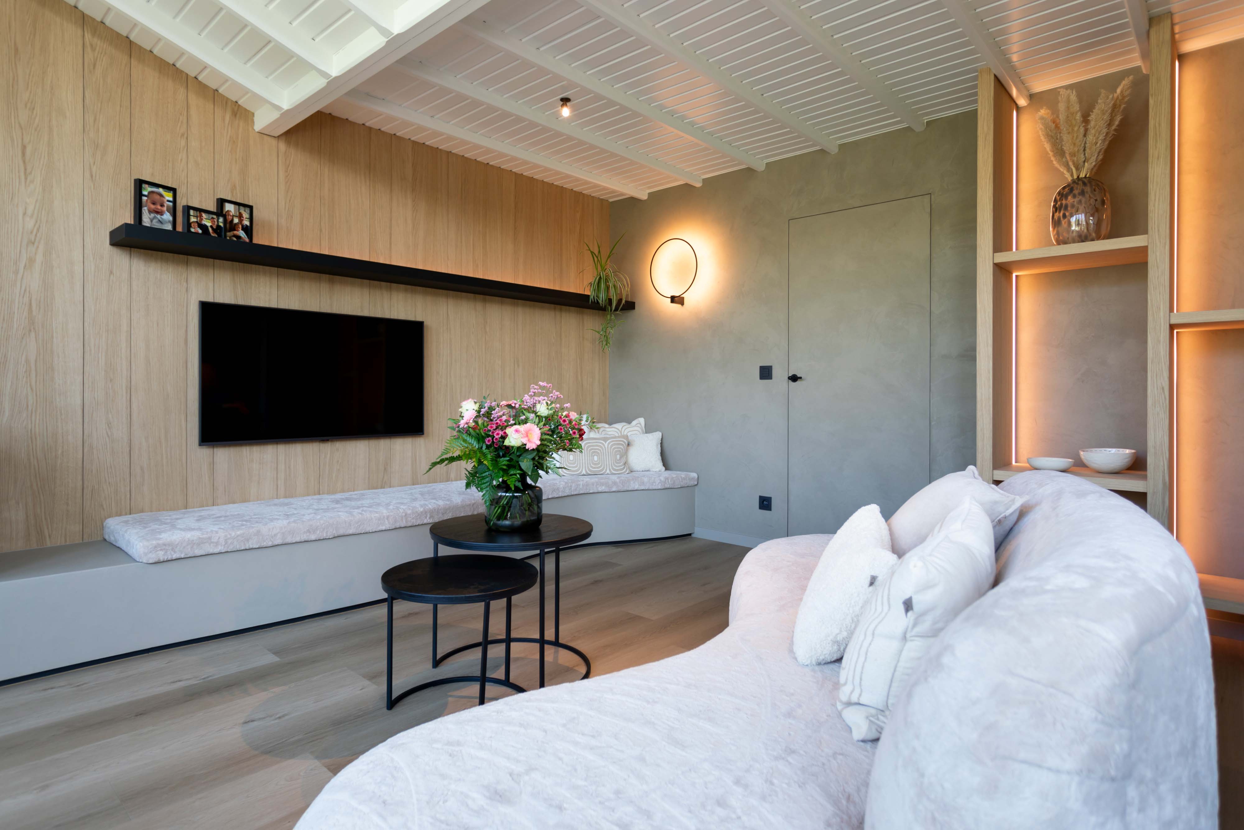 inrichting van een gezellige zithoek