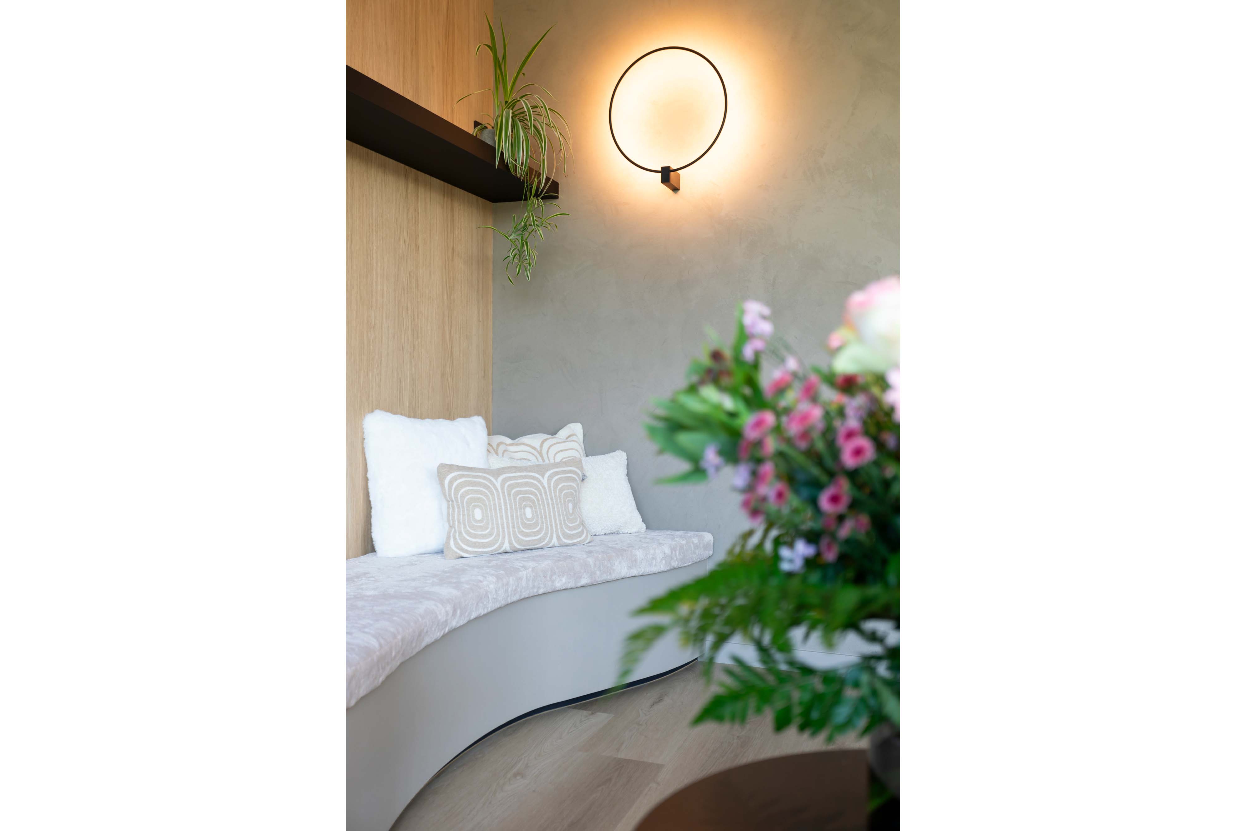 inrichting van een gezellige zithoek