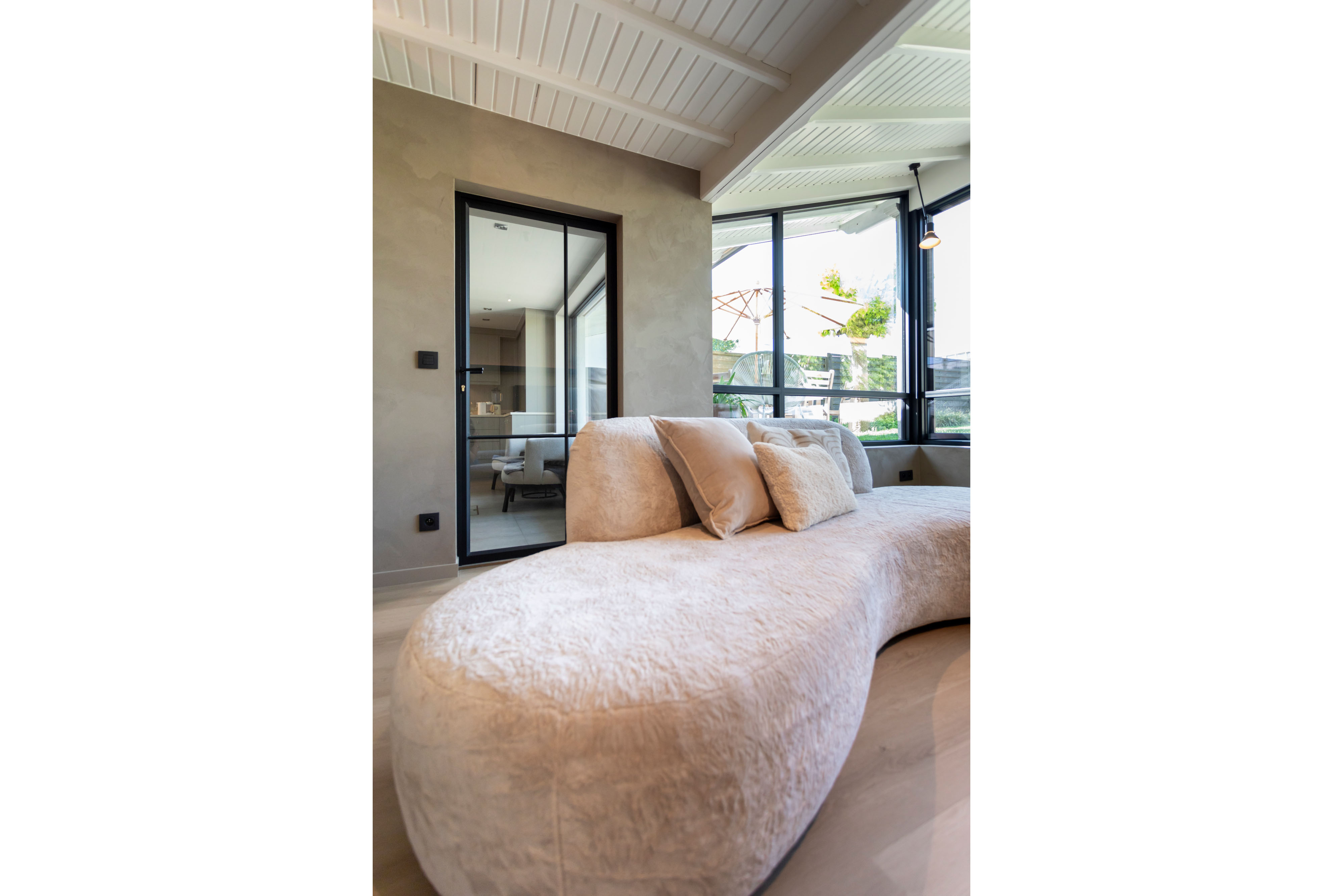 inrichting van een gezellige zithoek